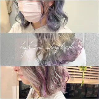 ミディアム カラー カラーパティシエ facce🌼ikoのヘアスタイル