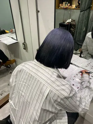 ミディアム カラー 希優🌺ソムリエ /ブリーチ/カットのヘアスタイル