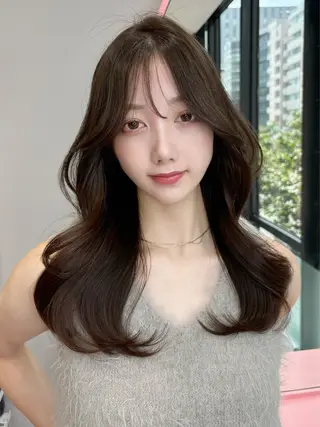 ロング ICY所属・kanna♡ 韓国ヘアーのヘアスタイル