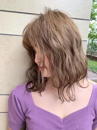 ロング カラー 🌈re-room EIKI🇰🇷のヘアスタイル