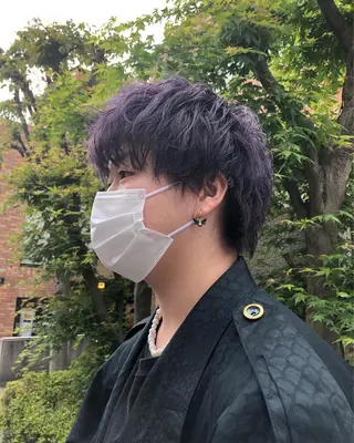カラー ヘアアレンジ メンズ ainico+所属・メンズ特化✂️栗原 侑也のヘアスタイル