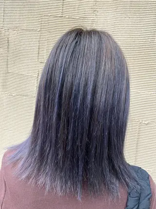 セミロング カラー Nani SATOMIのヘアスタイル