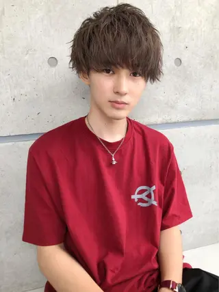 ショート カラー パーマ ヘアアレンジ メンズ 🌈トレンドヘア 🌈WATARU🌈のヘアスタイル