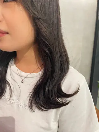 セミロング メンズ縮毛矯正 ブリーチカラー/まやのヘアスタイル