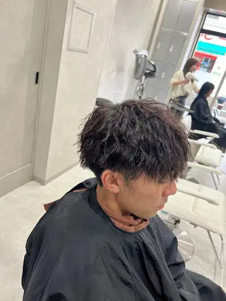 パーマ メンズ SENA 再現性 パーマと縮毛矯正のヘアスタイル