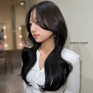 ロング カラー ヘアアレンジ レイヤーカット🤍 RINAのヘアスタイル