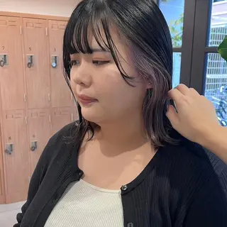 ミディアム 北島 遥香🫧インナ ー /ベージュカラーのヘアスタイル