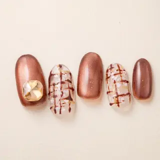 ネイル 💙🤍Tiary M🤍💙のネイルデザイン