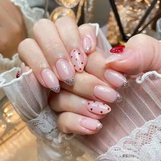 ネイル 23時まで❤︎韓国、 ワンホンネイルのネイルデザイン