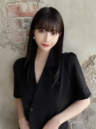 セミロング モテ髪🤍こなれヘア 藤山裕大のヘアスタイル