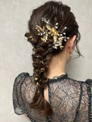 セミロング ヘアアレンジ MIKOTO/マンツ ーマン/髪質改善🤎のヘアスタイル