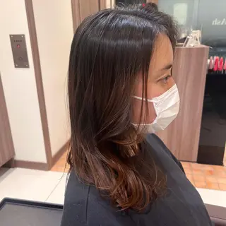 ヘアアレンジ ナチュラル暖色カラー 🤎 佐藤栞のヘアスタイル