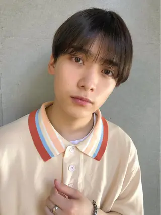 ショート メンズ🍃ナチュラル 韓国風ヘアRENのヘアスタイル