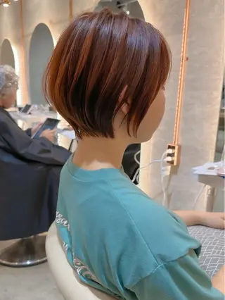 ショート カラー ボブ/ショート/ 縮毛矯正⚜️工藤昴のヘアスタイル