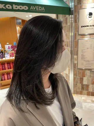 ミディアム ヘアアレンジ fiica （フィーカ）所属・金子侑史 /縮毛矯正の人のヘアスタイル