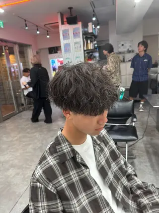 ショート カラー パーマ メンズ 🔥メンズパーマ特化 🔥店長中村雄樹のヘアスタイル