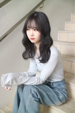 ミディアム カラー ヘアアレンジ ᵐⁱᵏⁱᵏᵒ / レイヤー★のヘアスタイル