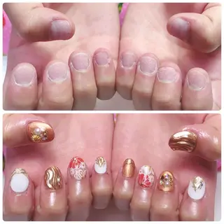 ネイル 深爪を断らない スカルプ高評価店のネイルデザイン