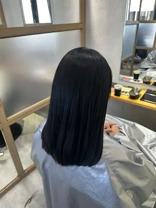 ロング カラー JOS所属・上野/エフェクトブリ ーチ✂︎touiのヘアスタイル