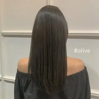 ロング カラー 髪質改善カラー&TR 縮毛矯正/弱酸性矯正のヘアスタイル