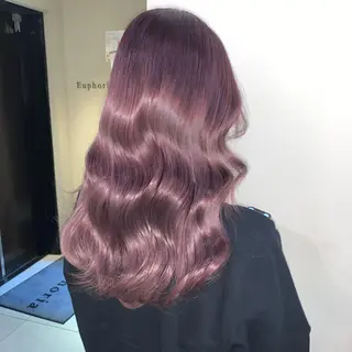 ロング カラー 新宿♥ハッシュカット 暖色カラー♥Unaのヘアスタイル