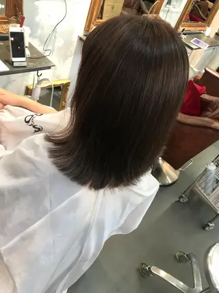 ミディアム カラー 🍑艶髪✖️暖色系 ✨momoka🍑のヘアスタイル