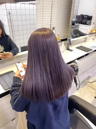 カラー 韓国風トレンドカラー 🩶RINA🩶のヘアスタイル