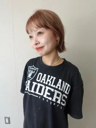 カラー SARA もものヘアスタイル