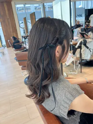 セミロング ヘアアレンジ 穂積 未優のヘアスタイル