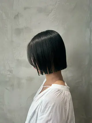 ショート カラー 渋谷/レイヤーボブ・ 韓国ボブ特化/楓のヘアスタイル