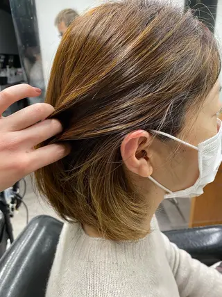ミディアム ショート・ウルフ✂︎ 安住有咲子のヘアスタイル