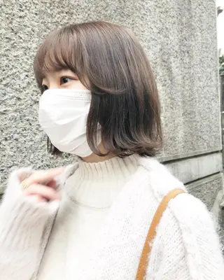 ミディアム カラー ヘアアレンジ ainico+所属・メンズ特化✂️栗原 侑也のヘアスタイル