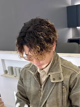 パーマ メンズ STYLE エキシティ店所属・【似合わせパーマ】 STYLE 杉原　魁のヘアスタイル