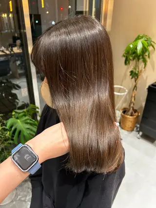 セミロング カラー 風香🪼レイヤー カット/艶カラーのヘアスタイル