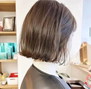 ミディアム ユズキ/似合わせ カット♡透明感カラーのヘアスタイル