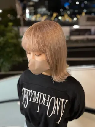 セミロング 韓国ヘア🎀 まりかのヘアスタイル