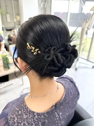 ロング ヘアアレンジ 女性に人気♪ はやしほのかのヘアスタイル