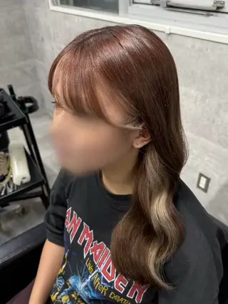 セミロング カラー L'wis所属・川浪 ほほみのヘアスタイル