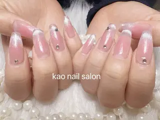 ネイル kao nail マグネット/長さだしのネイルデザイン