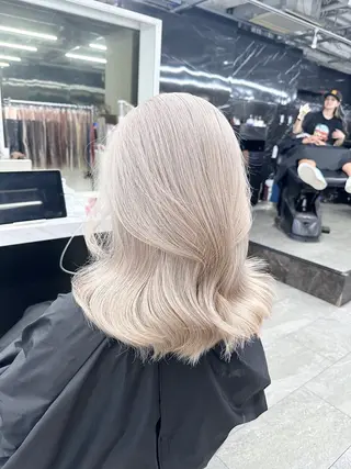 ミディアム カラー ❄️💛エクステ ブリーチ❄️yukiのヘアスタイル