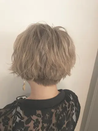 ショート カラー パーマ×ウルフカット koya☆のヘアスタイル