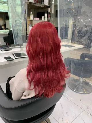 ロング カラー ヘアアレンジ neon hair所属・🩵 JURI🩵のヘアスタイル