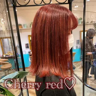 ミディアム カラー 韓国ヘア♡おくれ毛♡ ボブ♡sayakaのヘアスタイル