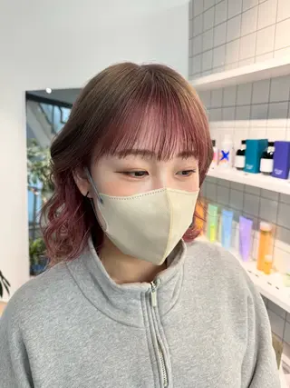 ミディアム カラー Nico所属・ご予約は2月まで！ maho‪🐈🎀のヘアスタイル