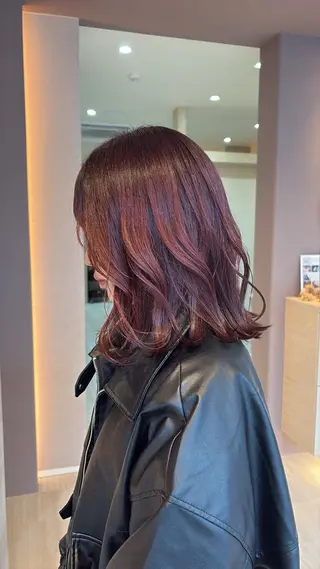 ミディアム カラー 岐阜/各務原 スタイリスト🎀のヘアスタイル