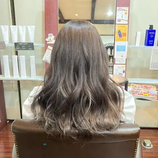 セミロング カラー Well‘s黒木🌿 レイヤー💎寒色のヘアスタイル