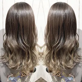 ミディアム カラー パーマ ヘアアレンジ RecheRche【池袋】所属・👑指名率No.1 👑坂口飛翔のヘアスタイル