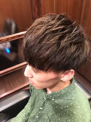 ミディアム メンズ ✨メンズカット 無料‼️✨土尾快斗のヘアスタイル