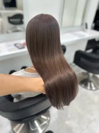セミロング カラー 透明感くすみカラー 🩶カナタ🩶のヘアスタイル