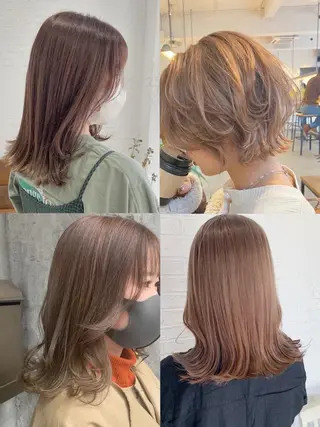 ミディアム カラー ヨシムラ リオのヘアスタイル